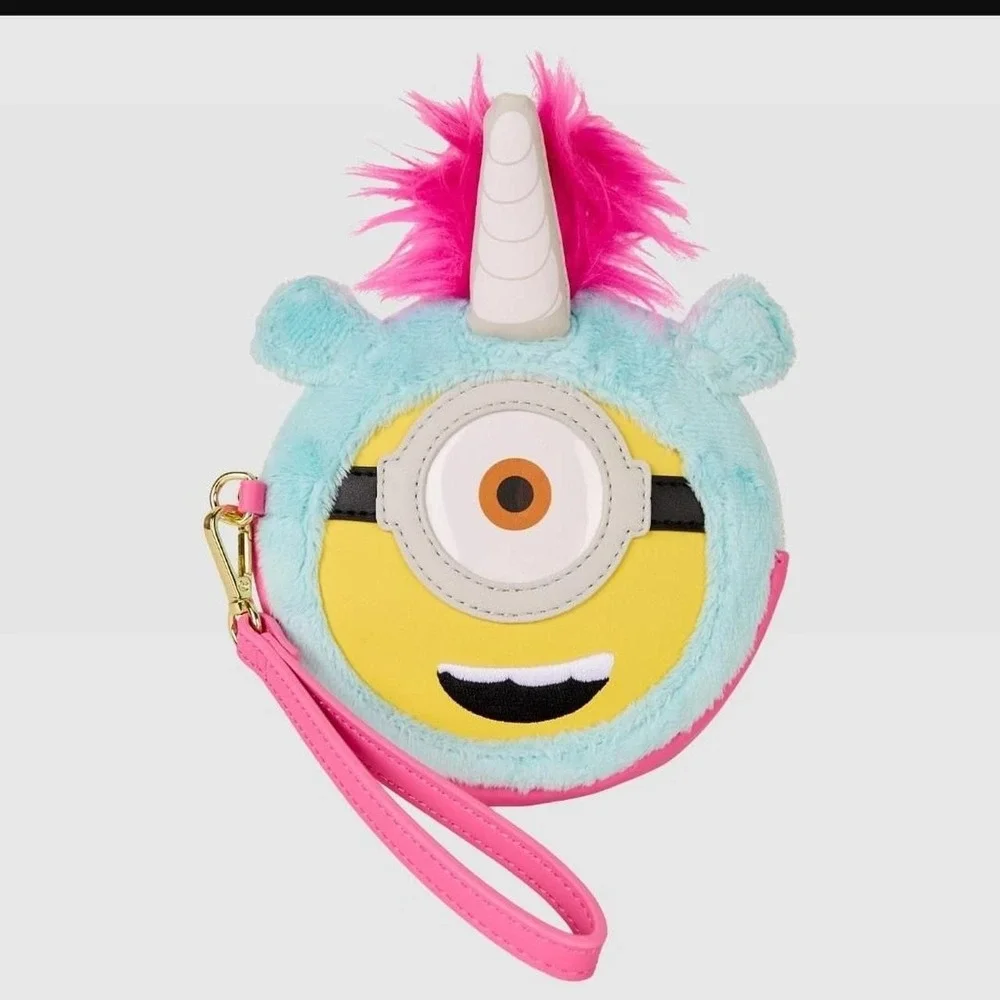 Minions Fluffy Unicorn Exclusive Costume Plush Wristlet Wallet